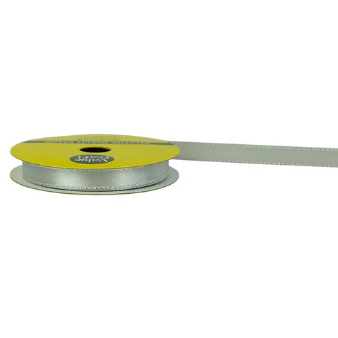 10mm Poly Satin with Metallic Edge Ribbon (available in 8 colours)